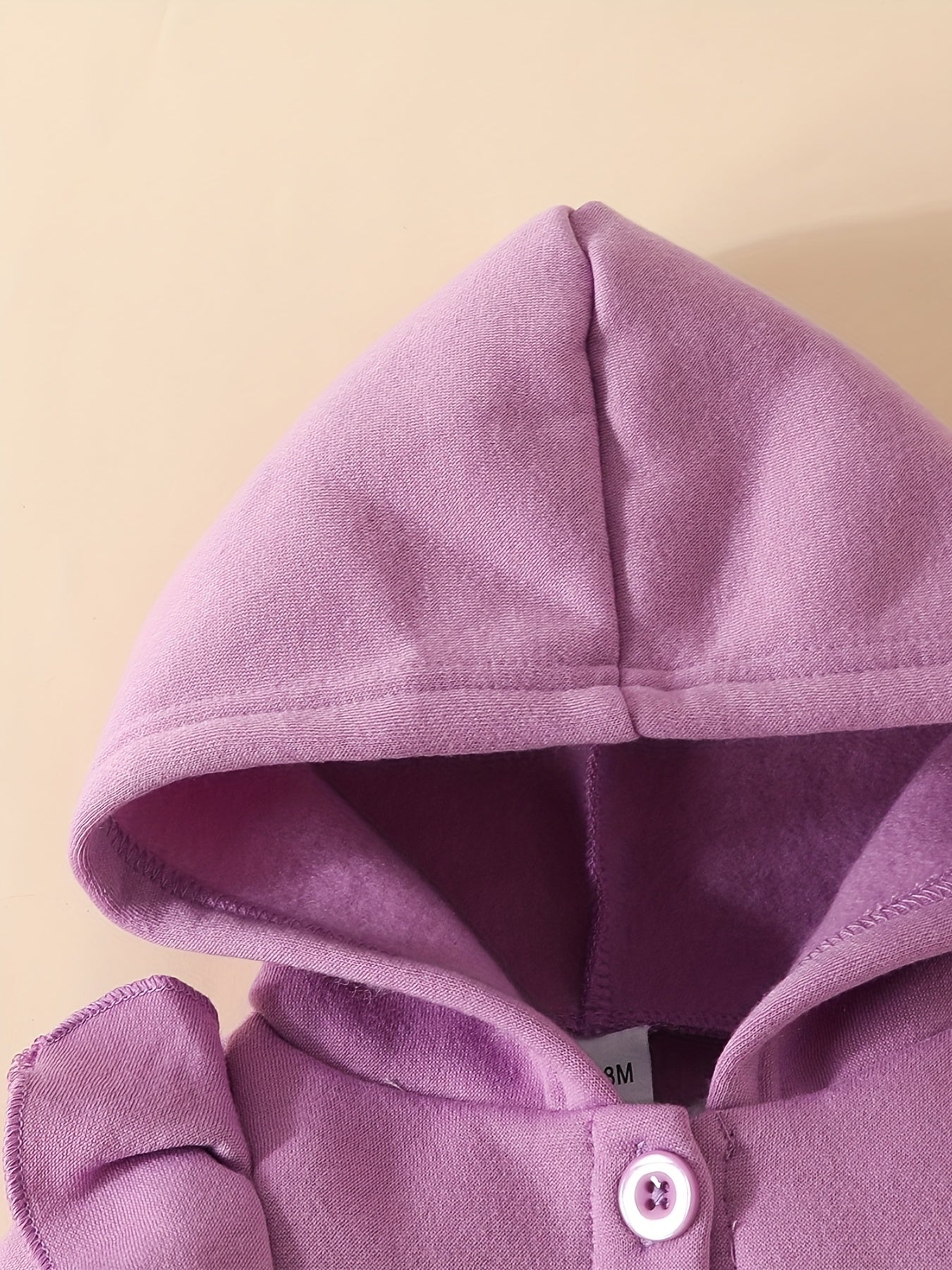 Baby Girl Cozy Ruffled Hooded Coat - Autumn & Winter