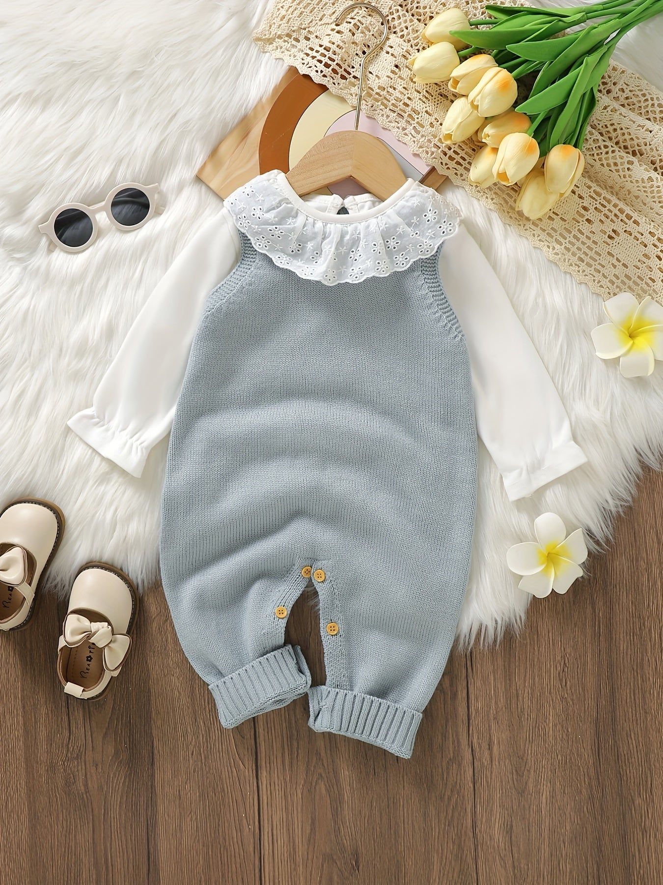 Baby Love Knitted Bodysuit - Indoor & Outdoor Wear