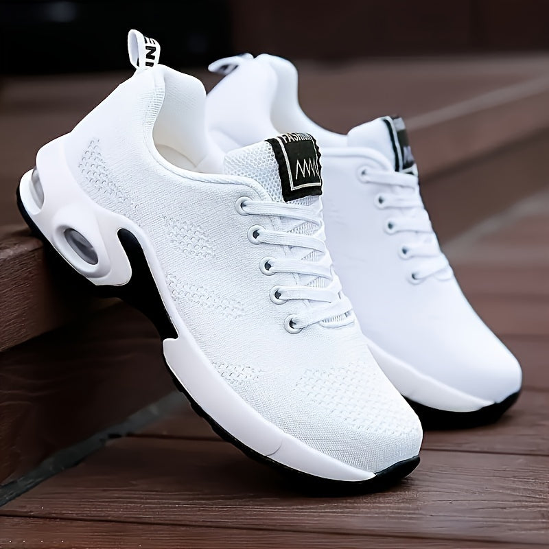 Women's Air Cushion Running Sneakers - Breathable Low Top Walking Trainers