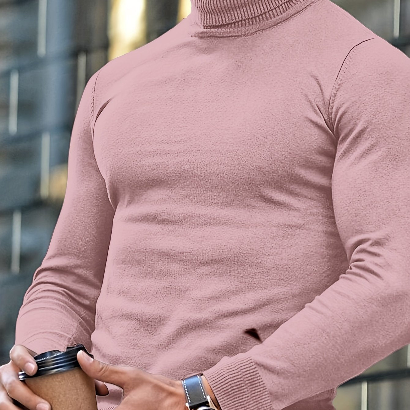 Men's Classic Turtleneck Sweater - Chic Autumn/Winter Top