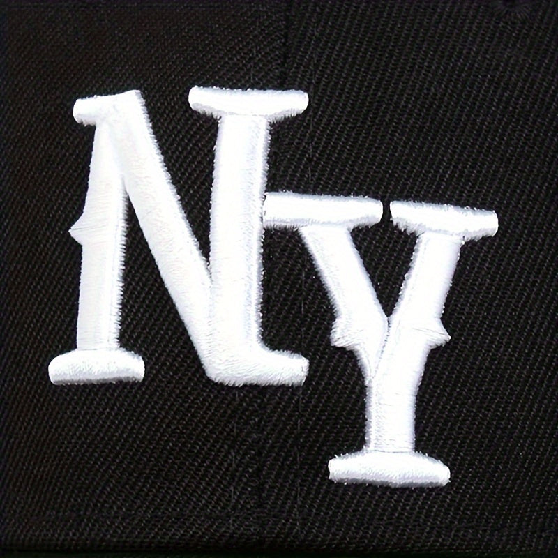 NY Embroidered Baseball Cap - Adjustable Sun Protection Hat for Leisure & Travel