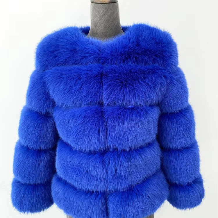 Elegant Faux Fur Mink Coat – Fluffy Black Jacket, Warm & Stylish