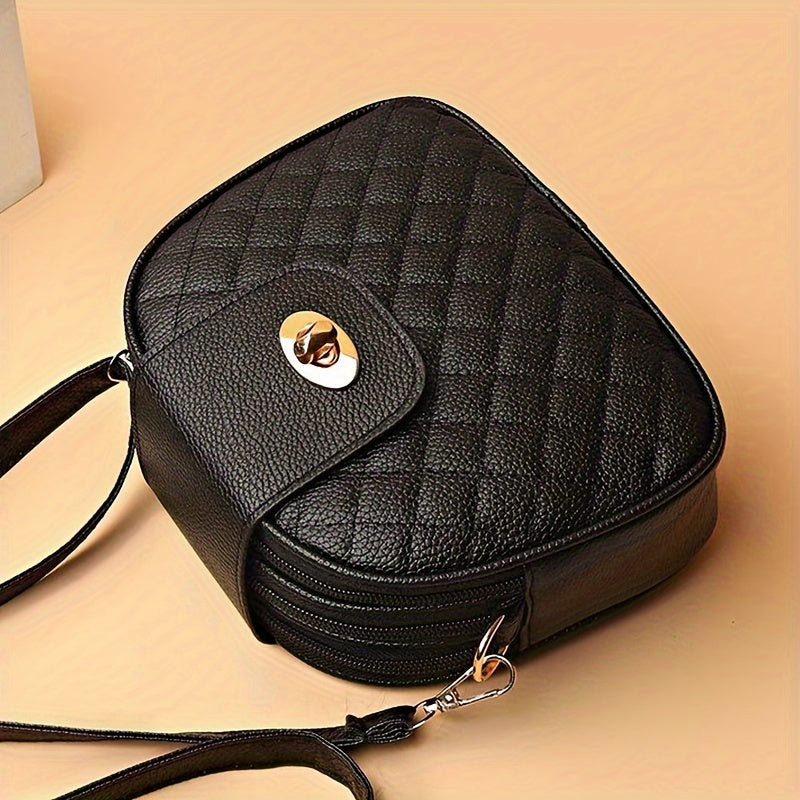 Large Capacity Fashion Crossbody Bag - Trendy Versatile Sling Bag with Random Zipper Direction