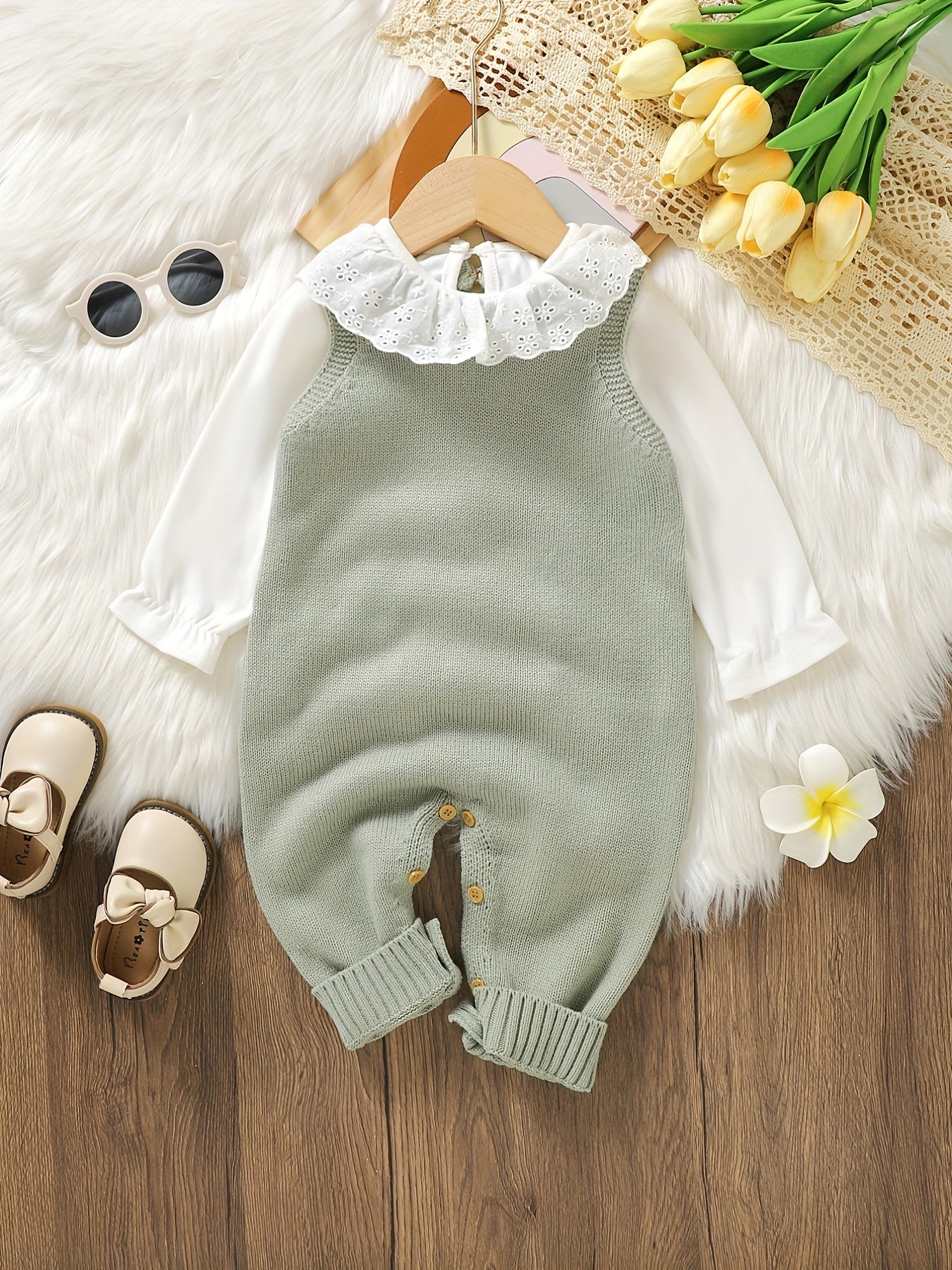 Baby Love Knitted Bodysuit - Indoor & Outdoor Wear