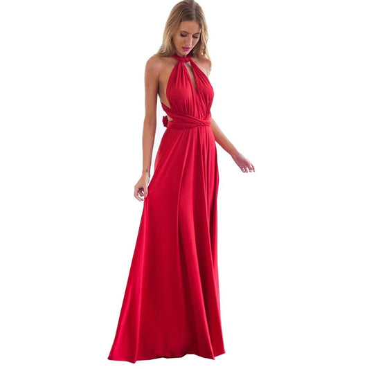 Red Infinity Maxi Dress