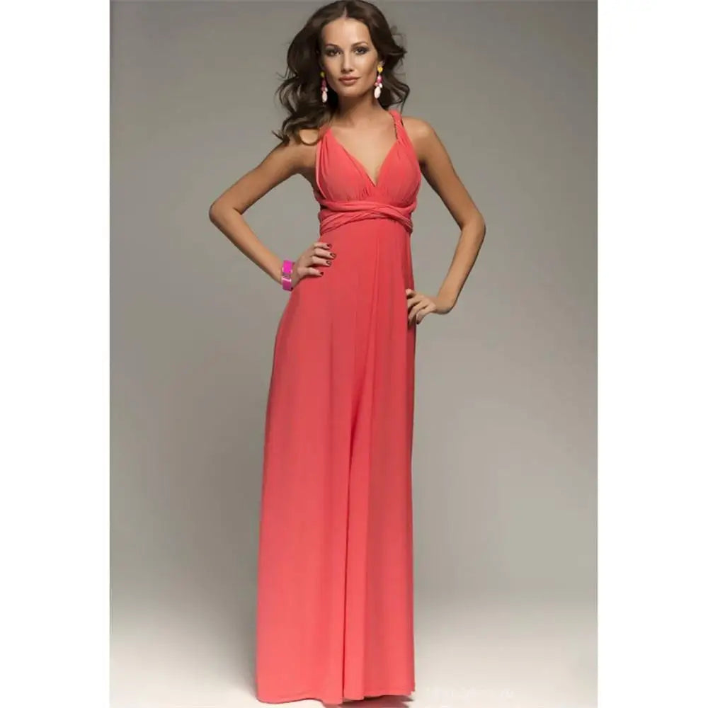 Red Infinity Maxi Dress