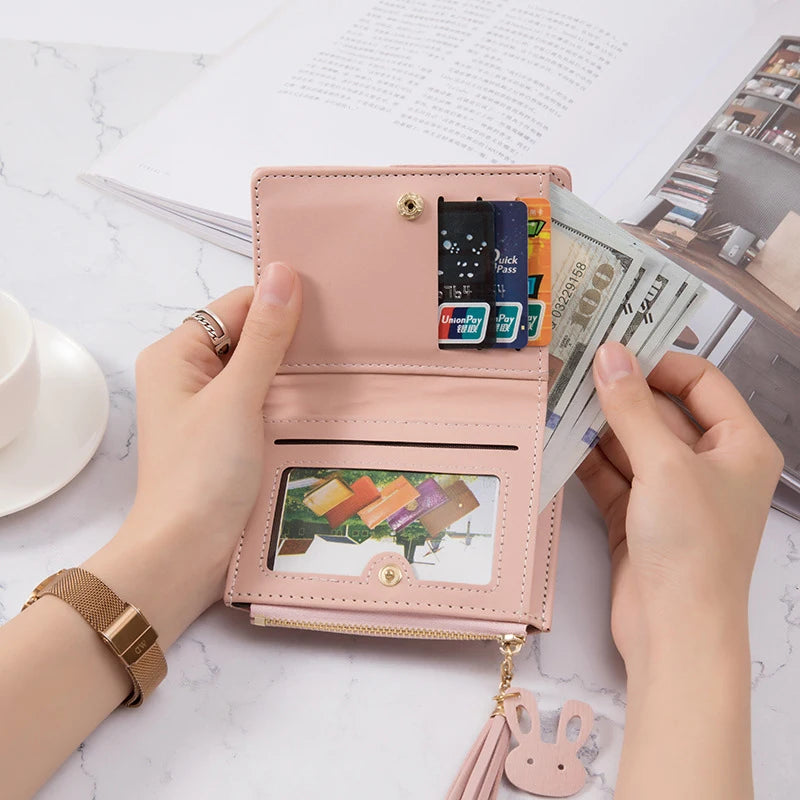 Elegant PU Leather Wallet - Versatile & Portable