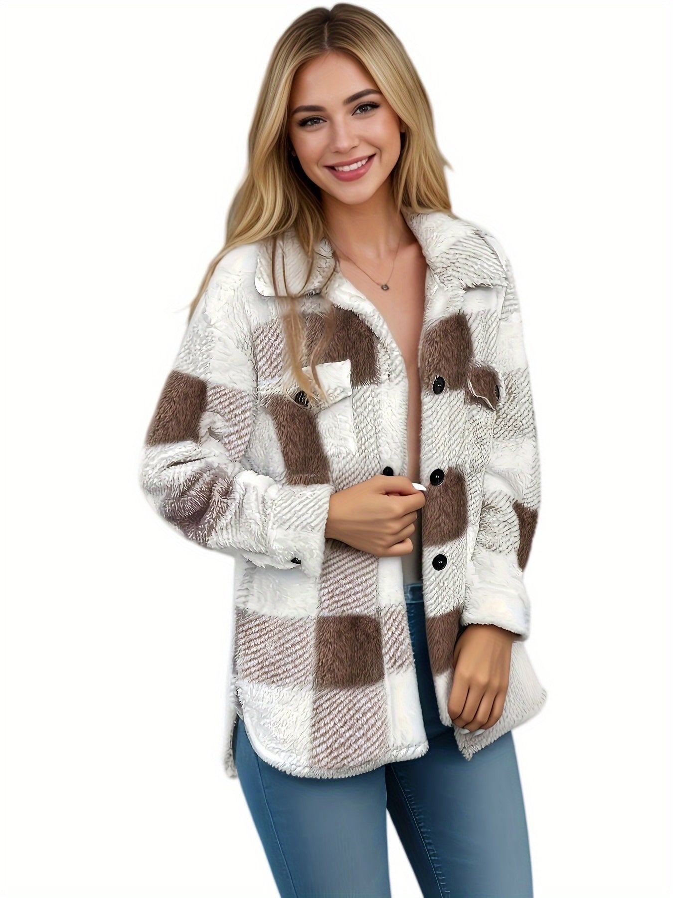 Plaid Luxe Fleece Jacket