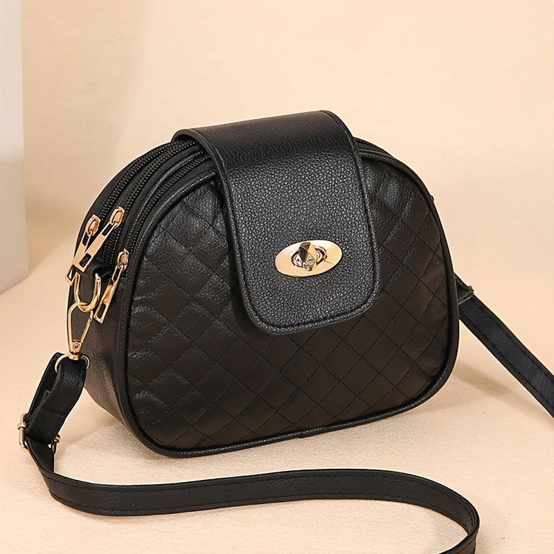 Large Capacity Fashion Crossbody Bag - Trendy Versatile Sling Bag with Random Zipper Direction